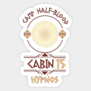 Cabin #15 in Camp Half Blood, Child of Hypnos – Percy Jackson inspired design Sticker